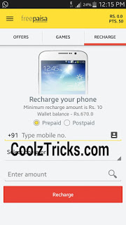 FREE UNLIMITED RECHARGE APP-FreePaisa +UNLIMITED TRICK MAY 2015
