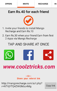 (*LOOT*) EARN FREE RECHARGE FROM MANGO APP - NEW FREE RECHARGE APP - AUG'15