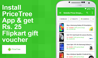 (*LOOT*) GET FLIPKART 25 RS. GIFT VOUCHERS EVERYDAY FROM PriceTree APP-AUG'15