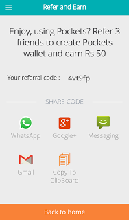 (*HOT*)POCKETS APP TRICK-50 RS. CB ON SIGN UP+REFER AND EARN-NOV'15