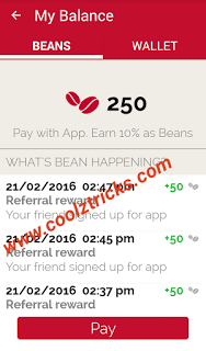 {*LOOT TRICK*} CaFé CoFFee Day APP ( CCD ) TRICK - REFER AND EARN + PROOF ATTACHED [ ONLY FOR KARNATAKA, MAHARASHTRA AND GUJARAT STATE ] - MAY'16