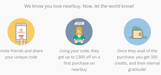 (*BOOM*) NEARBUY LOOT- REFER AND EARN RS.1500 AND RS.300 OFF ON 1ST PURCHASE-JAN'15
