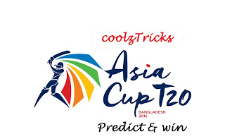 (*GAME*) ASIA CUP T20 2016- GUESS THE SCORE & WIN FREE PAYTM CASH RECHARGES-FEB'16