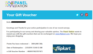 {*MAHA LOOT*} PANEL STATION SURVEY-GET UPTO RS.300 PAYTM FREECHARGE FK FOR FREE(+PROOF)-APR'16