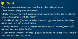 Pro Kabaddi- Watch Live Kabaddi Match Daily And Win Upto Rs.50,000 Gift Vouchers