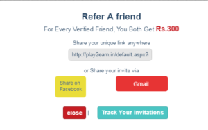 {*NEW*} Play2Earn : Earn Real Money -Rs.300 On Signup+Refer & Earn-July’16
