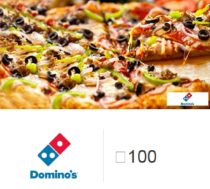 (*LOOT DEAL*) Amazon : Rs.100 Dominos Instant Voucher At Rs.50 + Proof