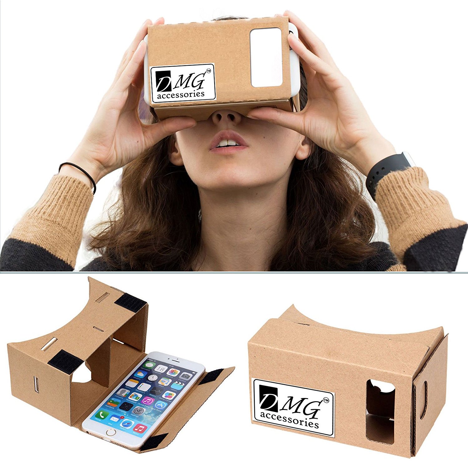 Amazon Loot-Buy DMG VR Google Cardboard Kit with Straps In Just Rs.149 (Worth Rs.699)