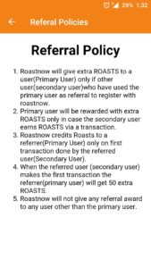 Roast Now App-Rs.20 on signup & Rs.10 Per Refer(Redeem via Flipkart/PVR voucher)