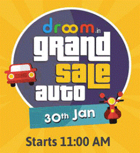 Droom.in Grand Sale Auto: Get Everything At Just Rs.9(Sale@Today 11AM)