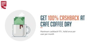 (Free Cappuccino)Freecharge Loot : Get 100% Cashback At Cafe Coffee Day