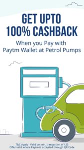 Paytm Petrol Pumps Offer