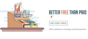 (Free) Freecharge FEB55-Free Upto Rs.55 Recharge(100% Cashback)