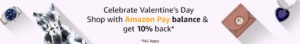 Amazon Valentine's Day Offer : Shop With Amazon pay Balance & Get 10% Cashback