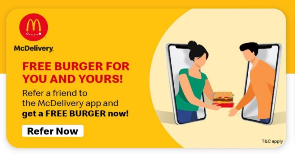 McDonald's Referral code - Get Free Burger