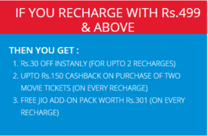 (BooM) Paytm Jio Offers -Recharge Jio 4G Pack & Get Free Benefits Of Rs.381