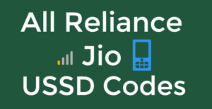 Working] Jio USSD Codes Of 2021 
