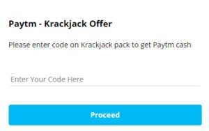 Paytm Krackjack Offer