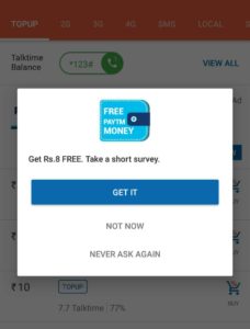 (Proof Added) Get Free Rs.8 Paytm Cash By Completing 1 Min Survey in iReff App