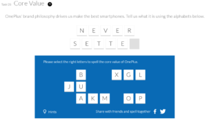 OnePlus Task 5 -core Value Correct Answer