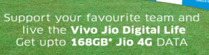 (Loot) VIVO Jio Offer- Get Upto 168 GB Free 4G Data in Jio SIM