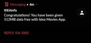 (Free Data Loot) Idea Movie Club App : Signup And Get Free 512MB 4G Internet