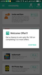 (*Data Loot*)DataBuddy App : Get RS 10 On Signup + Rs 115 Per Refer