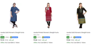 (Loot) Flipkart – Women's Clothing Offer-Buy 2 Get 60% Off + 30% PhonePe Off