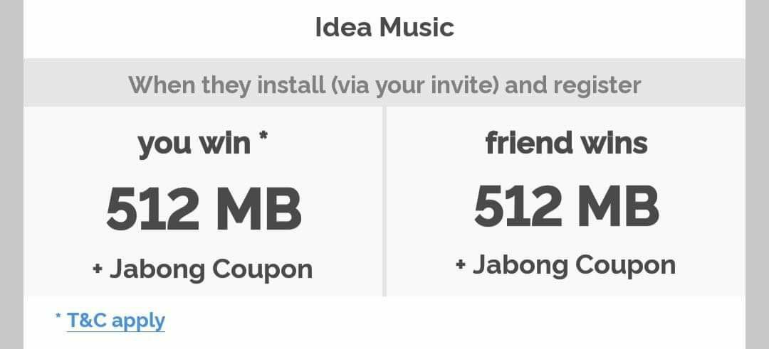 Idea Music App Refer & Earn