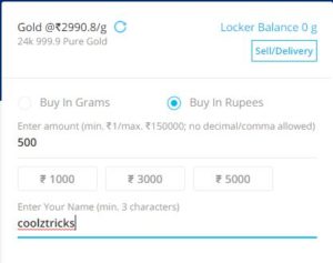 (Update) PayTm Loot -Trick to Get Free Rs.20 In Bank By Selling Digital Gold