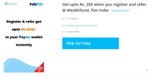 WealthFund Loot - Earn Upto Free Rs.205 Paytm Cash Rs. 5 On Sign Up & Refer(Proof Added)