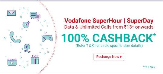 (Loot) PhonePe Vodafone Loot-Upto Rs.50 Free Recharge(100% Cashback)