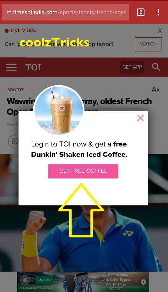 [Freebie Loot] Get a Free Dunkin' Shaken Iced Coffee From TOI Website