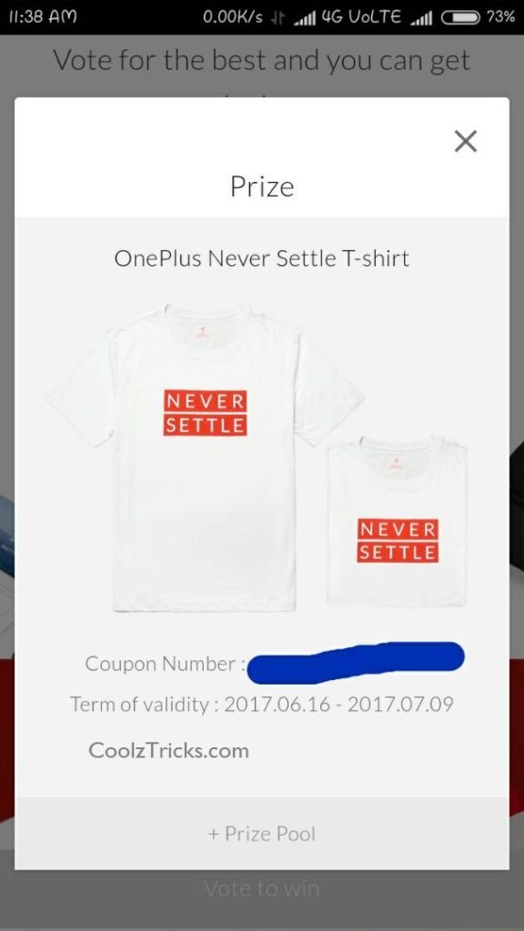 (Task 2 Live) Oneplus Contest- Win OnePlus 5, T-shirts, Backpacks,Bags
