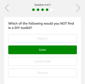 (All Answers) Amazon Quiz Time-Answer & Win DIY Kits Worth Rs.1 Lakh