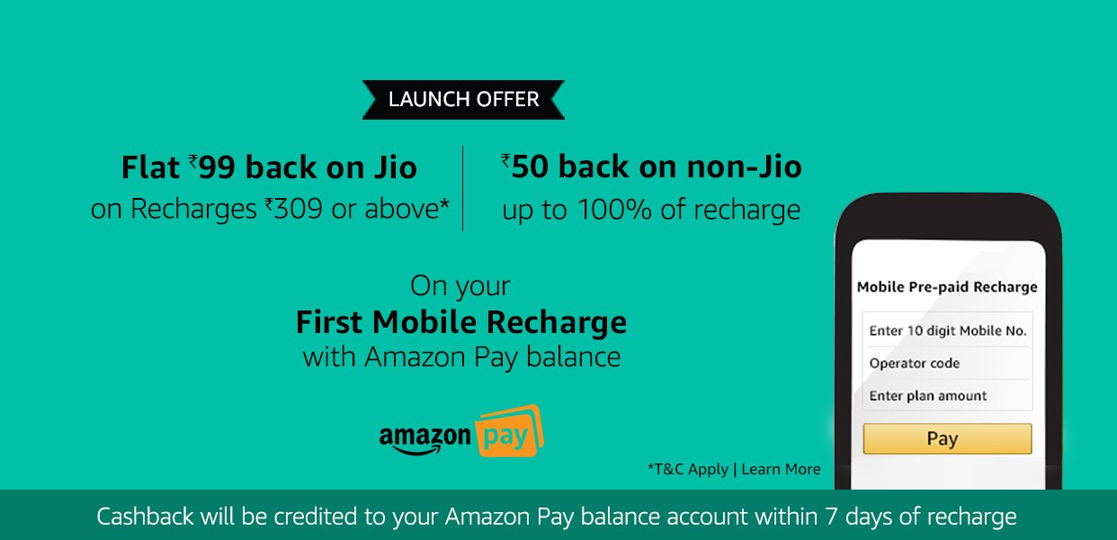 Amazon Jio Prepaid Recharge Offer