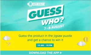  Amazon app Guess Who Puzzles Solve & win Free Products (All Answers)