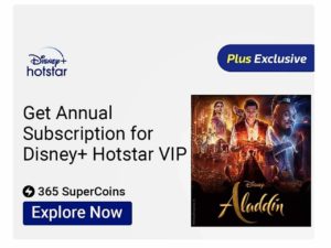 1 Year Disney+ Hotstar VIP Subscription For FREE