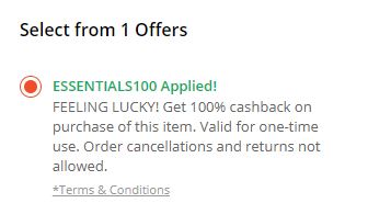 PayTM 100% CB Loot- Get This Items For Free (All Users)