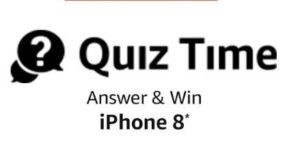 (All Answers)Amazon Quiz Time-Answer & Win iPhone8