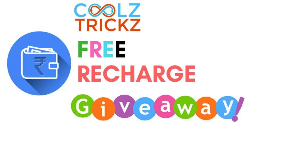 CoolzTricks Sunday "Free Recharge" Giveaway -Win Free Recharge 