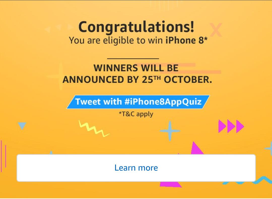 (All Answers)Amazon Quiz Time-Answer & Win iPhone8