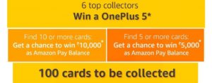 Amazon Train Of Cards - Find Cards and Win One Plus 5