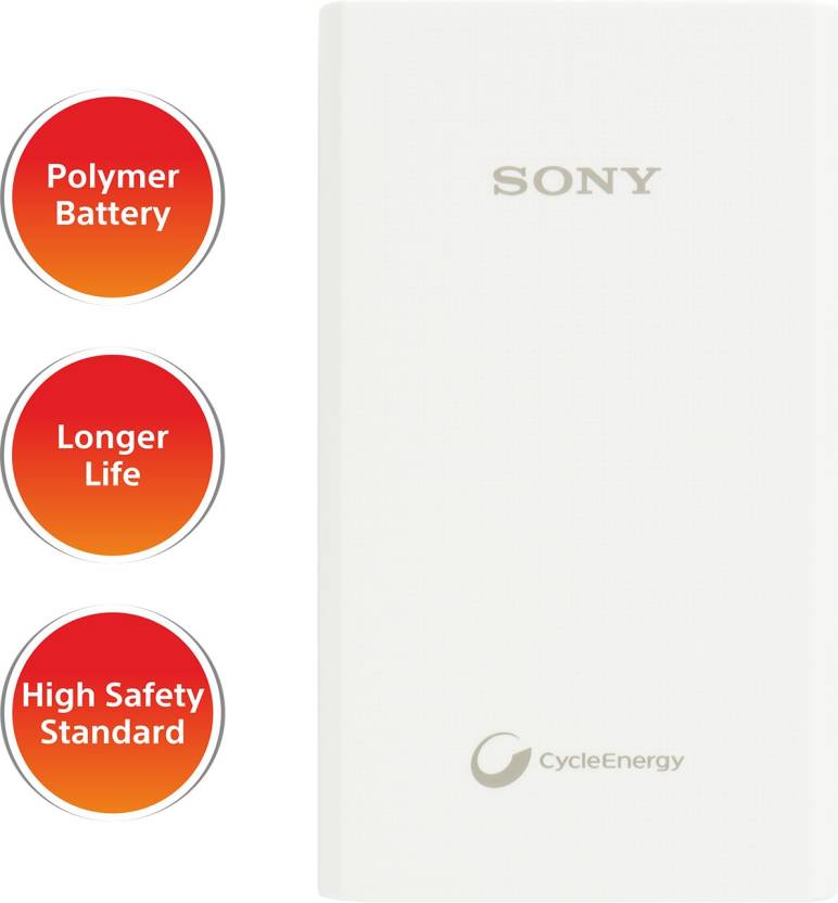 Sony CP-V9 8700 mAh Power Bank (White, Lithium Polymer)