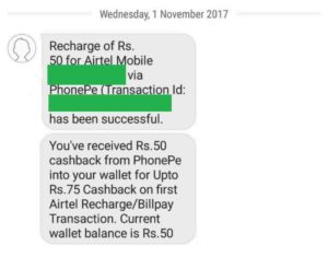 (Loot Lo) PhonePe Airtel Loot-Get Free Rs.50 Recharge In Airtel(All Users)