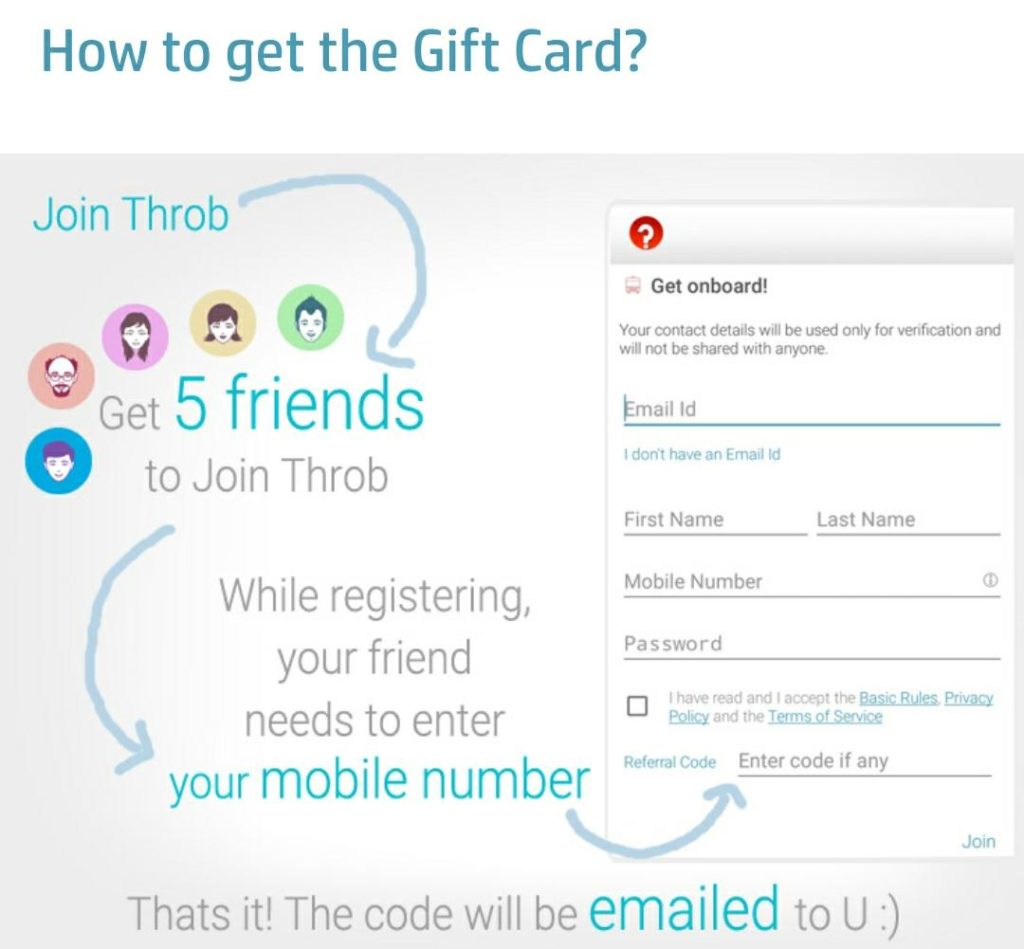 (Proof Added) Throbsocial - Refer 5 Friends & Get Rs.250 Amazon Voucher