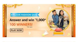 Amazon Fashion Quiz Answers