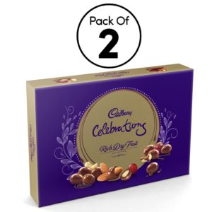 (Super Deal) Amazon Cadbury Rich Dry Fruit Collection, 120g (Pack of 2) In Just Rs.275(Worth Rs.550)