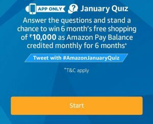 (All Answers)Amazon January Quiz- Win 6 Months Free Shopping