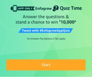 (All Answers) Amazon Enfagrow Quiz - Answers & win Rs.10000